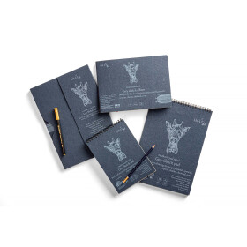 Authentic grauer Papier 180g/qm - 4 Formate