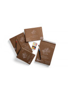 Authentic braunes Aquarellpapier 280g/qm - 3 Formate