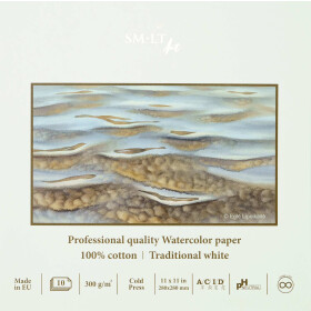 Künstler Aquarellblock 28x28 cm - 100% Cotton,...