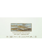 Künstler Aquarellblock 19x38 cm - 100% Cotton, 300g/qm, 10 Blatt