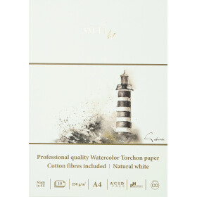 Künstler Aquarellblock DIN A4 - Torchon, 250 g/qm,...