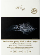 Zeichenblock DIN A4 - synthetisch schwarzes Papier, 155 g/qm, 10 Blatt