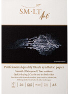 Zeichenblock DIN A5 - synthetisch schwarzes Papier, 155g/qm, 10 Blatt