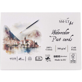 Postkarte Aquarellpapier 300 g/qm, 10,5x15 cm - 20 Blatt