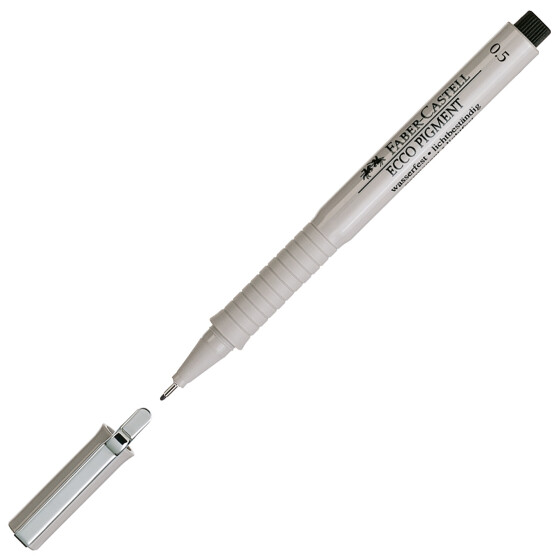 Tintenfeinliner Ecco Pigment 0,50 mm - schwarz