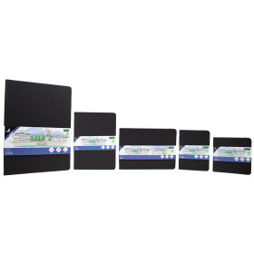 Skizzenbuch Hardcover A5 - 160 Seiten, 140 g/qm - schwarz