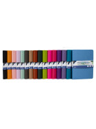 Skizzenbuch A5 - 160 Seiten, 140 g/qm, Hardcover, Gummiband - 16 Farben