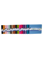 Skizzenbuch A5 quer - 160 Seiten, 140 g/qm, Hardcover, Gummiband - 16 Farben