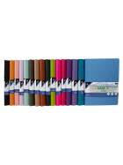 Skizzenbuch A4 - 160 Seiten, 140 g/qm, Hardcover, Gummiband - 16 Farben