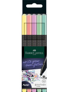 Fineliner FINEPEN Grip pastell Black Edition 0,4 mm - 5er Kartonetui