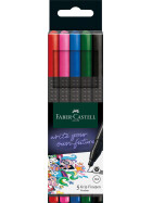 Fineliner FINEPEN Grip basic Black Edition 0,4 mm - 5er Kartonetui
