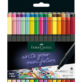 Fineliner FINEPEN Grip Black Edition 0,4 mm - 30er...