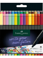 Fineliner FINEPEN Grip Black Edition 0,4 mm - 30er Kartonetui