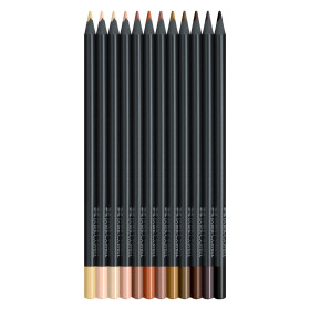 Buntstift Black Edition Super Soft Mine - 12er Kartonetui...
