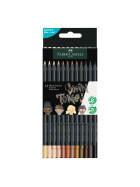 Buntstift Black Edition Super Soft Mine - 12er Kartonetui Skin Tones