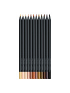 Buntstift Black Edition Super Soft Mine - 12er Kartonetui Skin Tones