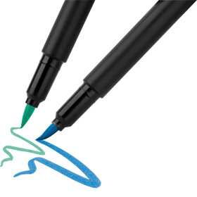 Filzstift Pinselspitze Black Edition - 10er Kartonetui