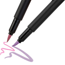 Filzstift Pinselspitze Pastell Black Edition - 6er...