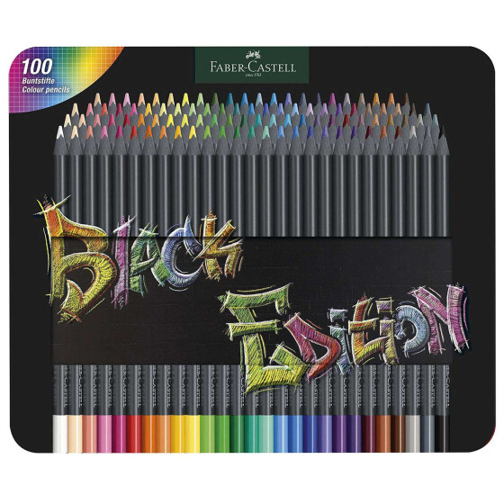 Buntstift Black Edition Super Soft Mine - 100er Metalletui