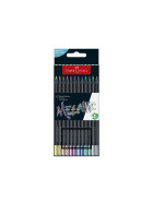 Buntstift Black Edition Super Soft Mine - 12er Kartonetui Metallic