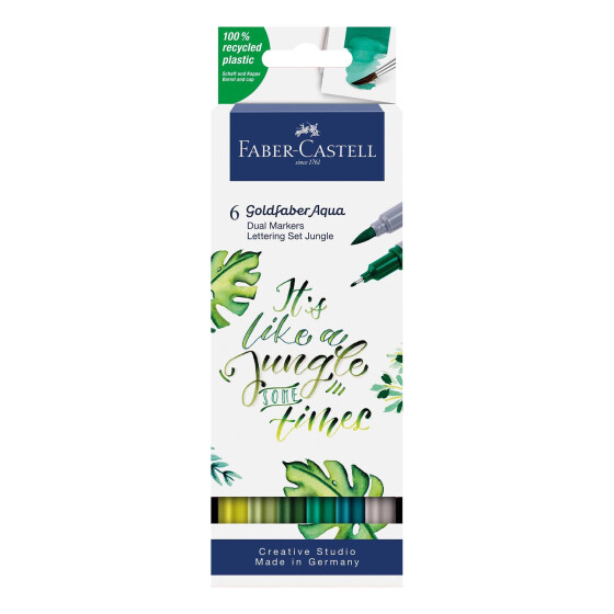 Dual Marker Goldfaber Aqua - Lettering Set Jungle
