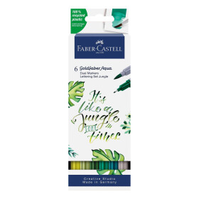 Dual Marker Goldfaber Aqua - Lettering Set Jungle