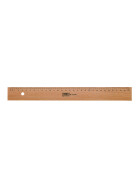 Holzlineal 30 cm Buche Metalleinlage