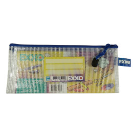 Reißverschlussbeutel Stifte blauer Zipper