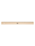 Holzlineal 40 cm Buche Metalleinlage