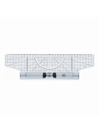 ROLL Lineal 30cm Acrylglas Winkelmesser Lupe
