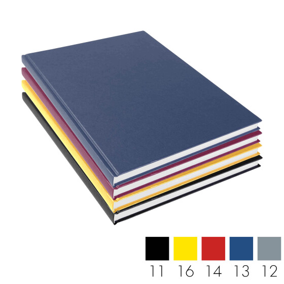 Skizzenbuch Ganzefalin A4 - 112 Seiten, 100g/qm - 4 Einbandfarben