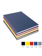 Skizzenbuch Ganzefalin A4 - 112 Seiten, 100g/qm - 4 Einbandfarben