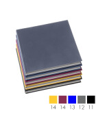 Skizzenbuch Ganzefalin 21 x 21 cm - 176 Seiten, 100g/qm - 4 Einbandfarben