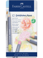 Aquarellstift Goldfaber Aqua Pastell - 12er Metalletui