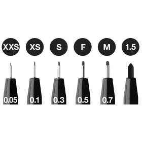 Tuschestift Pitt Artist Pen schwarz XXS, XS, S, F, M, 1.5...