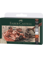 Tuschestift Pitt Artist Pen Classic-Farben - 8er Etui