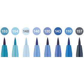 Tuschestift Pitt Artist Pen Blau-Töne - 8er Etui