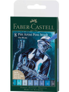 Tuschestift Pitt Artist Pen Blau-Töne - 8er Etui