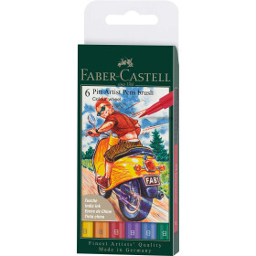 Tuschestift Pitt Artist Pen Colour wheel - 6er Etui