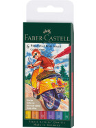 Tuschestift Pitt Artist Pen 6er Etui Colour wheel