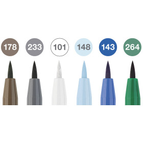 Tuschestift PITT Artist Pen Brush - 6er Etui Winter