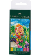 Tuschestift PITT Artist Pen Brush - 6er Etui Frühling