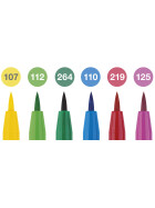 Tuschestift PITT Artist Pen Brush - 6er Etui Frühling