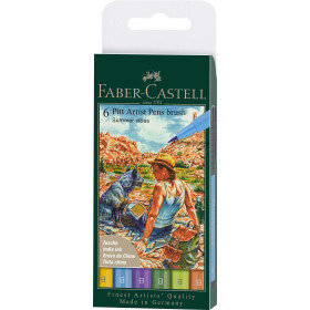 Tuschestift Pitt Artist Pen Brush Sommer 6x