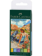 Tuschestift PITT Artist Pen Brush - 6er Etui Sommer