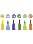 Tuschestift PITT Artist Pen Brush - 6er Etui Sommer