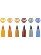 Tuschestift PITT Artist Pen Brush - 6er Etui Herbst