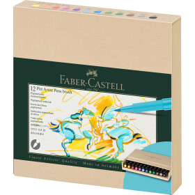 Tuschestift Pitt Artist Pen Brush - 12er Atelier Box