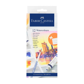 Aquarellfarbe Tube a 9 ml - 12er Kartonetui