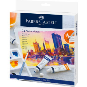 Aquarellfarbe Tube a 9 ml - 24er Kartonetui